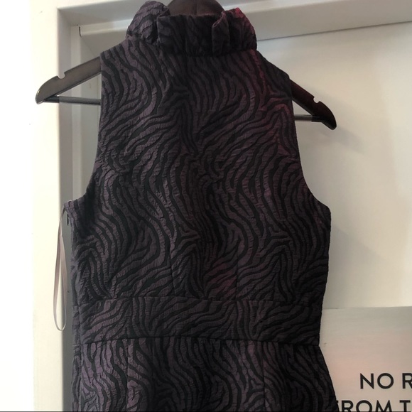 Black and Purple Animal Print Dress - Picture 8 of 8